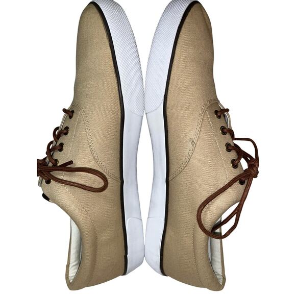 Polo Ralph Lauren Men\'s Forestmont II Canvas Boat Shoes Tan Size US 15 D main image 8